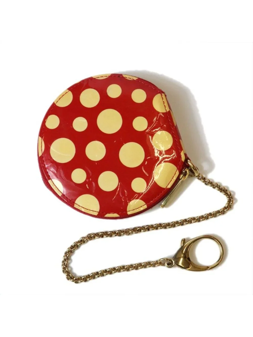 Louis Vuitton Porto Monechapo Vernis Coin Purse Dot Pattern Yayoi Kusama
